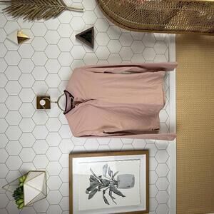 Radmor Women's Olivia Golf Light Pink Long Sleeve Henley Shirt - Size - XS